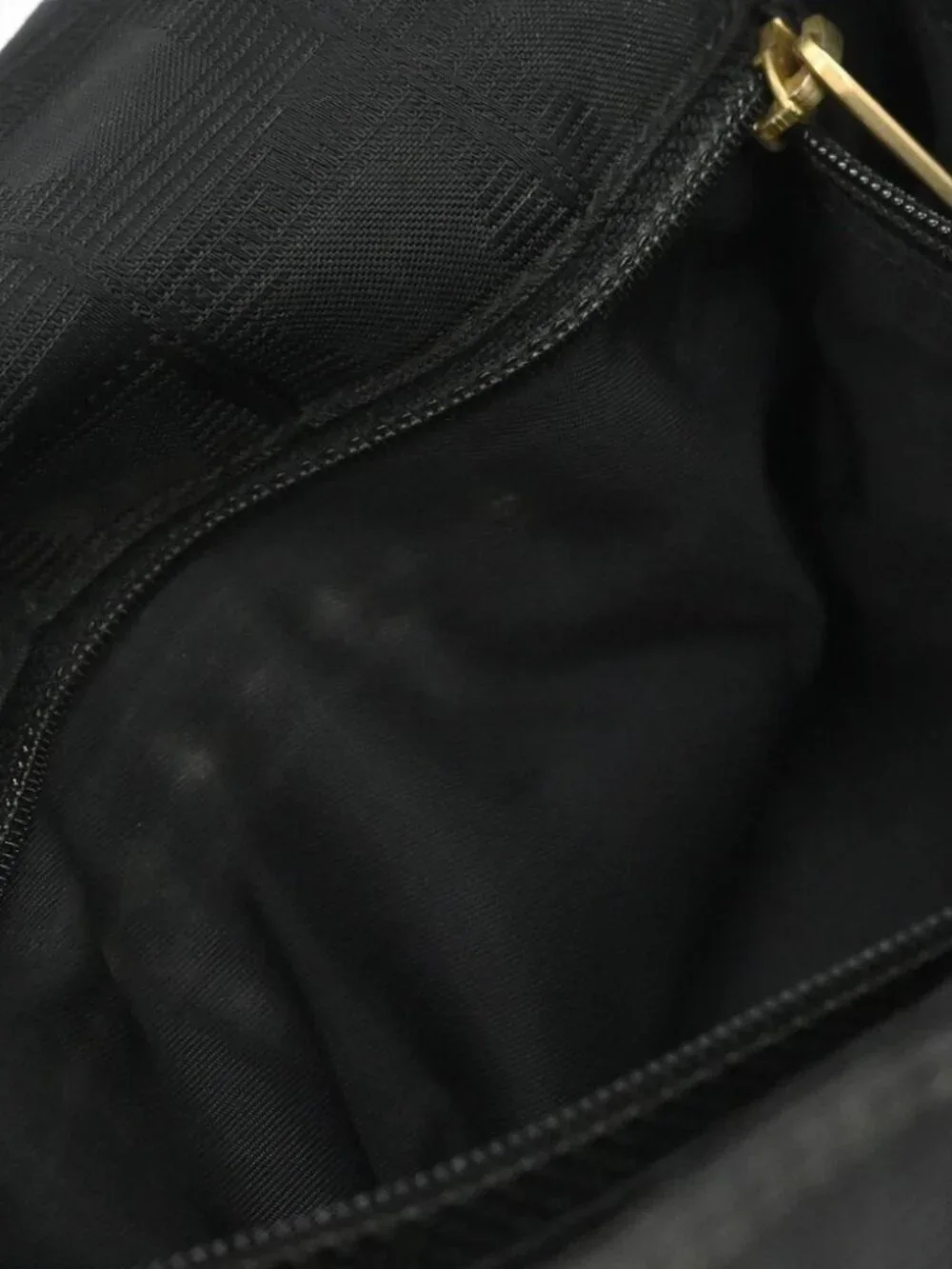 Chanel Black Jacquard Nylon Travel Line Shoulder Bag
